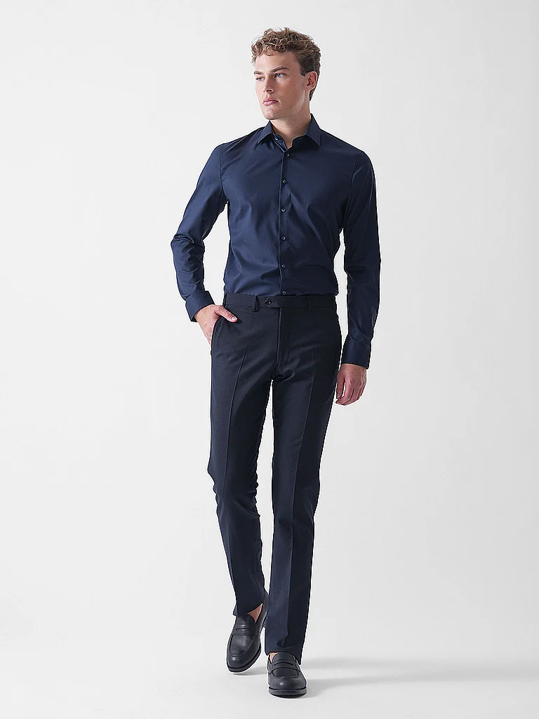 OLYMP No.6 Hemd Super Slim Fit Dunkelblau 41 Herren 2